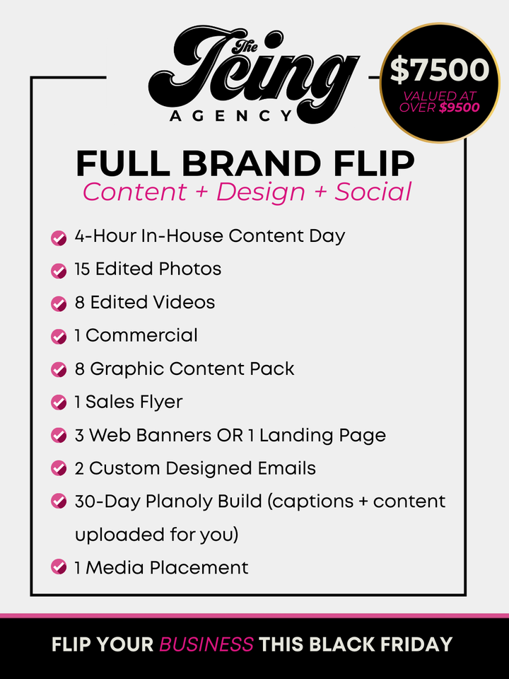 Flip This Brand → Black Friday Packages