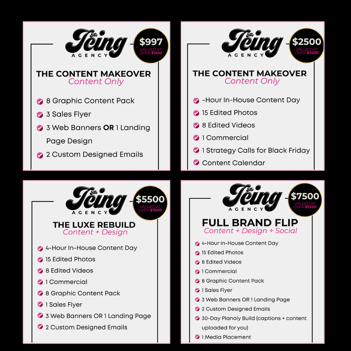 Flip This Brand → Black Friday Packages