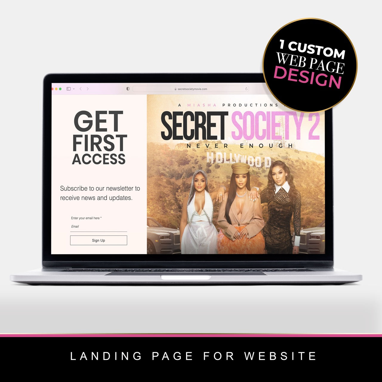 Landing Page for Websites